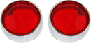 Bezel/Lenses for ProBEAM® Bullet Turn Signals Chrome For Harley Davidson FLD 1690 2012-2013