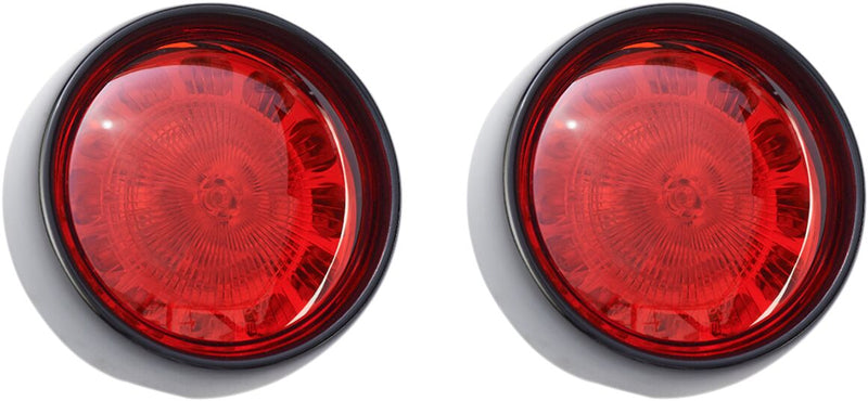 ProBeam® Bullet Bezel Rear LED Turn Signal Inserts Red For Harley Davidson FLD 1690 2012-2013