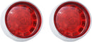 ProBeam® Bullet Bezel Rear LED Turn Signal Inserts Chrome For Harley Davidson FLD 1690 2012-2013