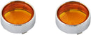 Bezel/Lenses for ProBEAM® Bullet Turn Signals Amber For Harley Davidson FLD 1690 2012-2013