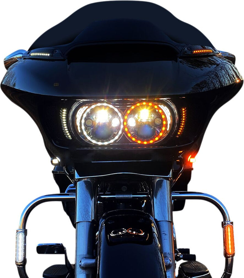 ProBEAM Road Glide Turn Signals Amber / White For Harley Davidson FLTRK 1868 ABS 2020-2024