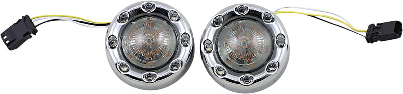 ProBEAM® Front Bullet Ringz™ Amber / White For Harley Davidson FLHTCUTGSE 1923 ABS 2020-2022