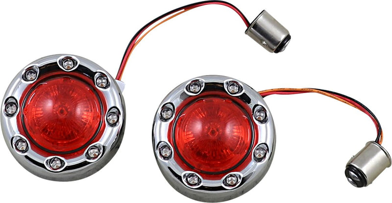 ProBEAM® Rear Bullet Ringz™ Chrome For Harley Davidson FLD 1690 2012-2013