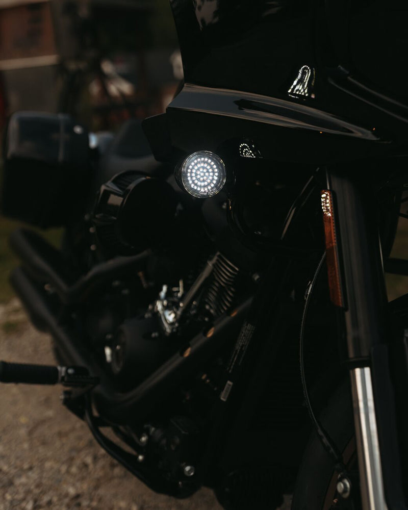 Genesis® 4 Amber/White LED Turn Signal Inserts Amber / White For Harley Davidson FLD 1690 2012-2013