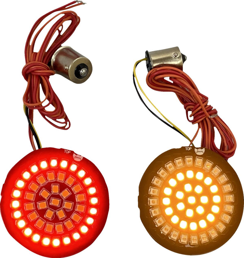 Dynamic Clusters2™ LED Turn Signal Inserts For Harley Davidson FLD 1690 2012-2013