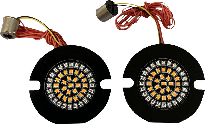 Dynamic Clusters2™ LED Turn Signal Inserts For Harley Davidson FLHR 1340 1994-1998