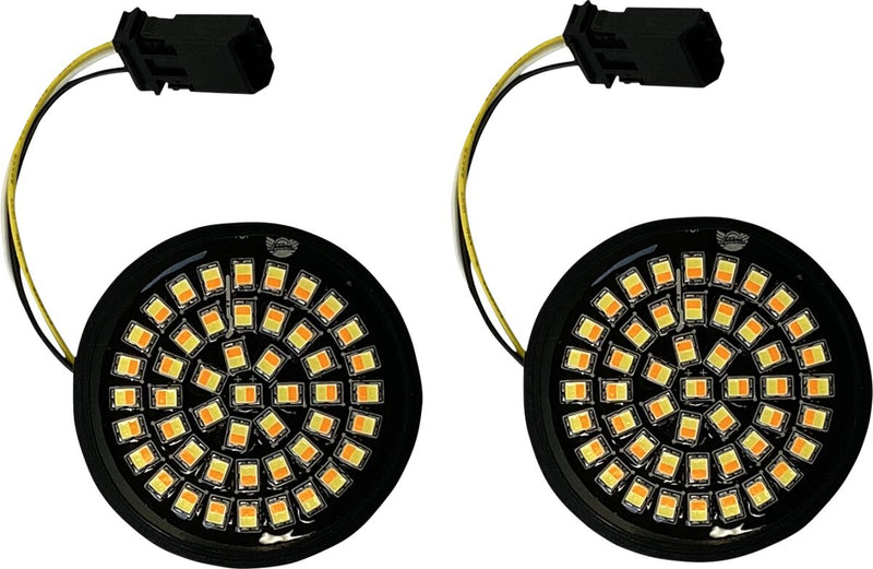 Genesis® 4 Solid Amber/White (Halo Free) LED Turn Signal Inserts for CVO™ Amber / White For Harley Davidson FLHTCUTGSE 1923 ABS 2020-2022