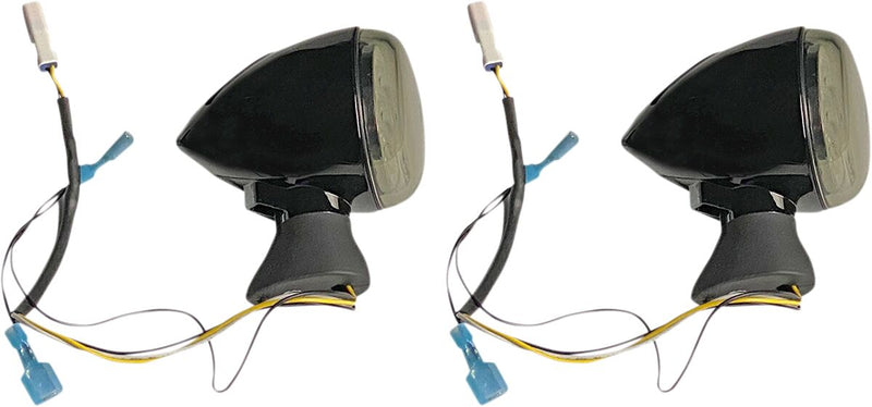 ProBEAM® Dynamic Ringz™ Front LED Turn Signals Black For Indian SCOUT 60 ABS 2016-2024 - 80 MM
