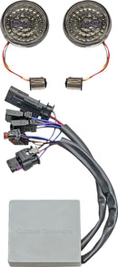 SMART LED Bullet Turn Signal Inserts Smoke For Harley Davidson FLFBS 1868 ABS 2018-2024