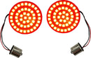 Genesis® 4 Solid Red Bullet Rear Turn Signal Insert Red For Harley Davidson FLD 1690 2012-2013