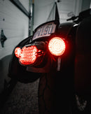 Genesis® 4 Solid Red Bullet Rear Turn Signal Insert Red For Harley Davidson FLD 1690 2012-2013