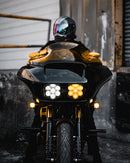 Shark Demon® LED Turn Signals Black / Gloss For Harley Davidson FLTRK 1868 ABS 2020-2024