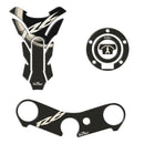 3D Motorcycle Stickers - Tank Pad Carbon Look For Yamaha YZF-R6