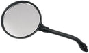 Round Kawasaki KZ Style Universal Mirror Black / Satin For Kawasaki Z 1000 - M10 X 1.25