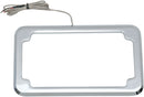 Beveled License Plate W/ Lights - 11 CM
