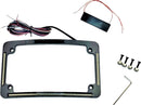 All-in-One License Plate Frame Black - 18.5 CM