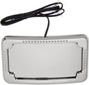 Curved Slick Signals License Plate Frame W/ 3-Hole Backing Plate