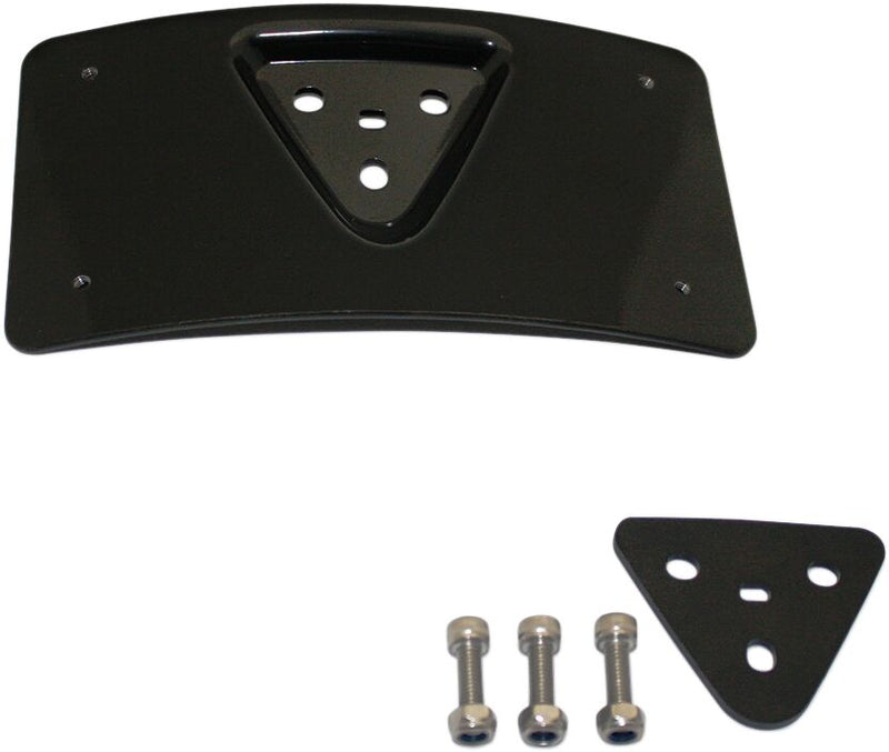 Radius License Plate Mount Gloss Black For Harley Davidson FLD 1690 2012-2013