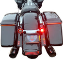 LED Radius License Plate Frame Black For Harley Davidson FLHR 1690 2014-2015
