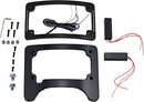 Turn Signal Eliminator With Tri Radius Illuminated Plate Frame Red / White For Harley Davidson FLTRX 1690 2011-2013