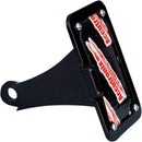Side Mount License Plate With LED Tag Light Anodized Black For Harley Davidson FLS 1690