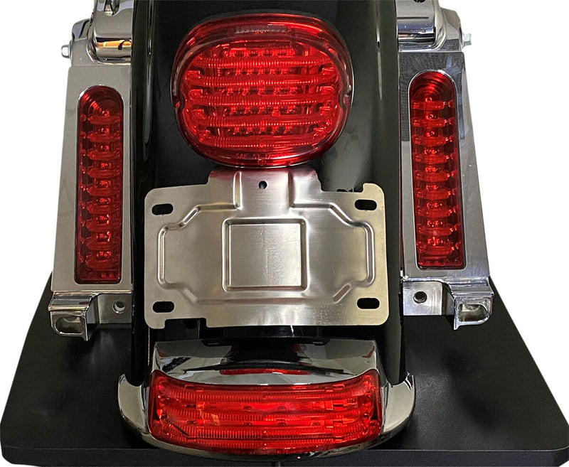 License Plate Relocation Mount Chrome For Harley Davidson FLHTCU 1690 ABS 2014-2016