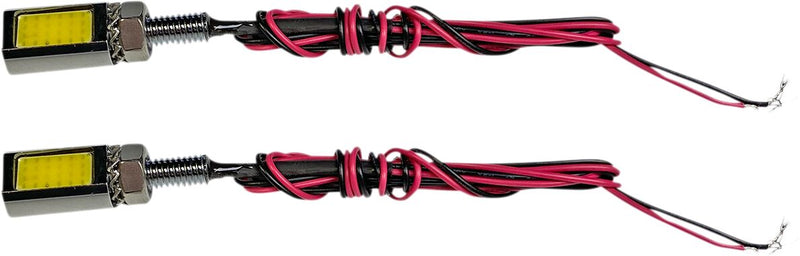 Boltz LED Tag Lights Chrome - 13 MM