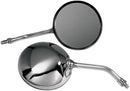 Round Honda CB Style Universal Mirror Chrome / Silver For Honda CB 750 C - M10 X 1.25