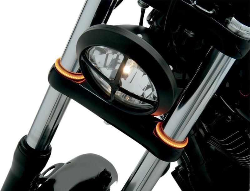 TruWRAPZ® 360 Degree LED Fork Lights Amber For Harley Davidson FLSB 1750 ABS 2021