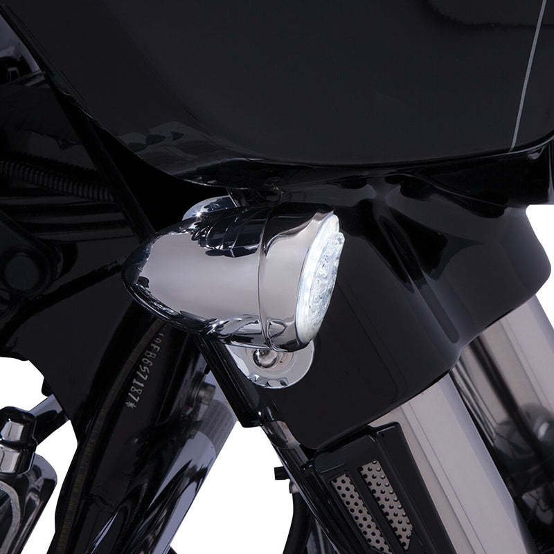 Fang Signal Light Inserts For Harley Davidson FLD 1690 2012-13