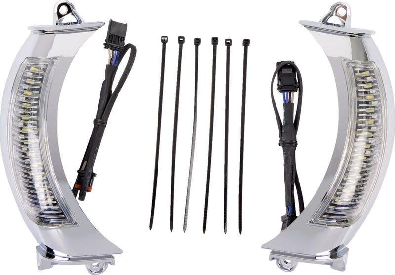 Fang Headlight Bezels For Harley Davidson FLTRK 1868 ABS 2020-24