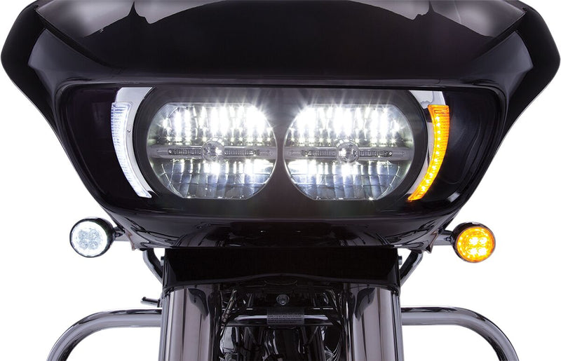 Fang Headlight Bezels For Harley Davidson FLTRK 1868 ABS 2020-24