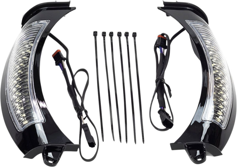 Fang Headlight Bezels For Harley Davidson FLTRK 1868 ABS 2020-2024