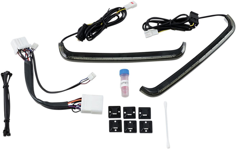 LED Low-Profile BAGZ™ Accent Lights Smoke For Harley Davidson FLHR 1450 1999-2006