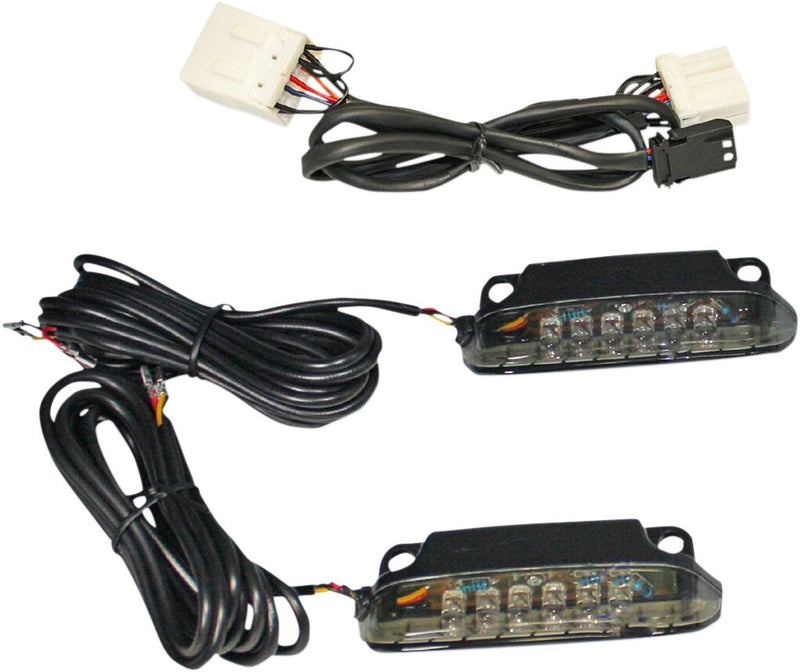 Luggage Rack LED Light Bar Smoke For Harley Davidson FLHR 1584 2009-2011