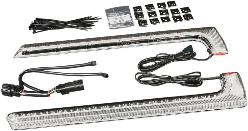 Machete Saddlebag LED Lights For Flat Bottom Bags For Harley Davidson FLHR 1340 1997-1998