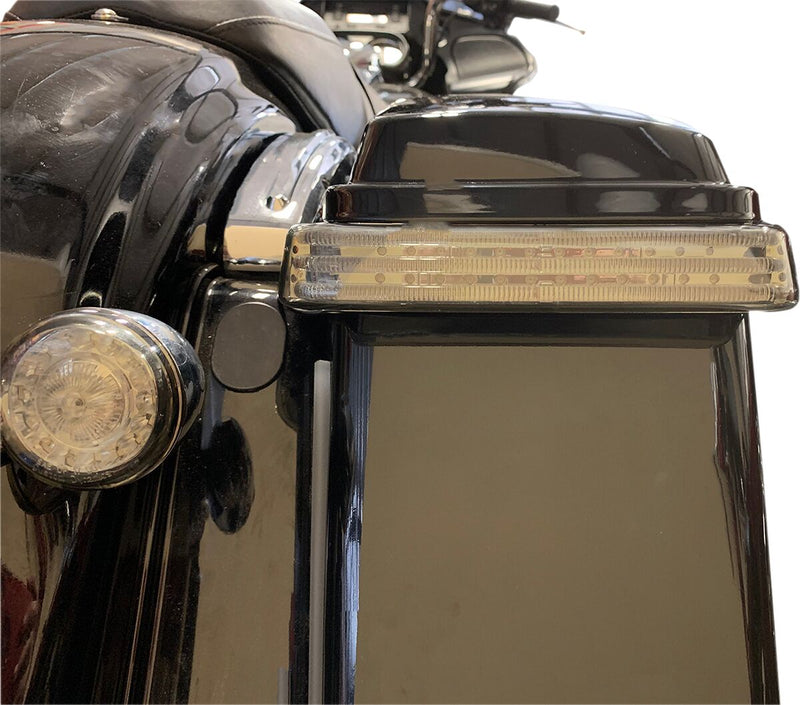 ProBEAM® LED Sequential BAGZ™ Saddlebag Lights Chrome For Harley Davidson FLHR 1340 1997-1998