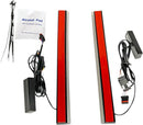 Dual Color Plasma Rods Smoke For Harley Davidson FLD 1690 2012-2013 - 25.5 CM