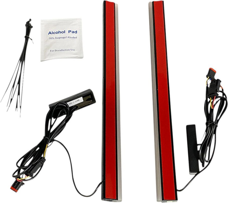 Dual Color Plasma Rods Smoke For Harley Davidson FLD 1690 2012-2013 - 30.5 CM