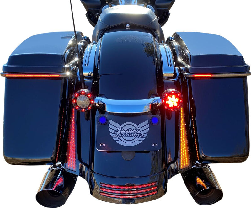 Dual Color Fascia LED Panel Lights Amber / Red For Harley Davidson FLHRXS 1750 ABS 2017-2018