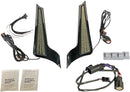Dual Color Fascia LED Panel Lights Amber / Red For Harley Davidson FLHX 1584 2010-2011