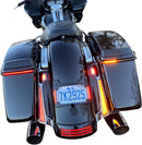 Dual Color Fascia LED Panel Lights Smoke For Harley Davidson FLHX 1450 2006