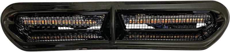 Genesis® 4 All-In-One Dynamic LED Batwing Fairing Vent Insert Black / Gloss For Harley Davidson FLH 1868 ABS 2021