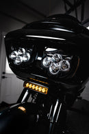 Genesis® 4 Dynamic LED Road Glide® Vent Inserts Black For Harley Davidson FLTRK 1868 ABS 2020-2024