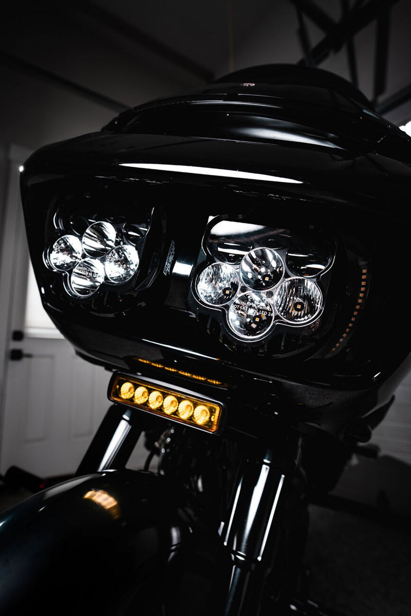 Genesis® 4 Dynamic LED Road Glide® Vent Inserts Black For Harley Davidson FLTRK 1868 ABS 2020-2024