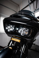 Genesis® 4 Dynamic LED Road Glide® Vent Inserts Black For Harley Davidson FLTRK 1868 ABS 2020-2024