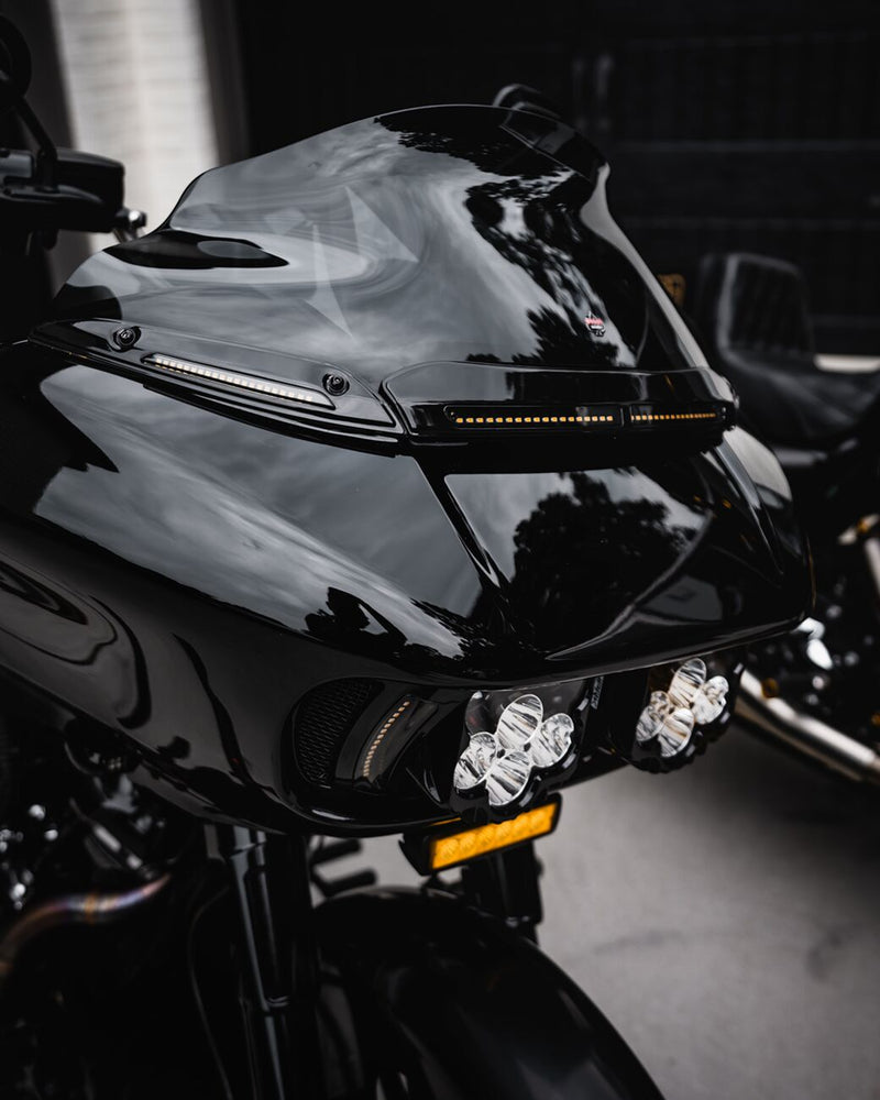 Genesis® 4 Dynamic LED Road Glide® Windshield Trim Smoke For Harley Davidson FLTRXST 1923 ABS 2022-2023