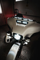 Genesis® 4 Dynamic LED Batwing Windshield Trim Black For Harley Davidson FLH 1868 ABS 2021