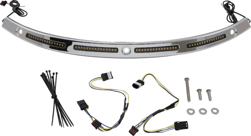 Genesis® 4 Dynamic LED Batwing Windshield Trim Smoke For Harley Davidson FLH 1868 ABS 2021