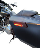 Dual Color LED Saddlebag Latch Lightz™ Smoke For Harley Davidson FLHR 1690 2014-2015